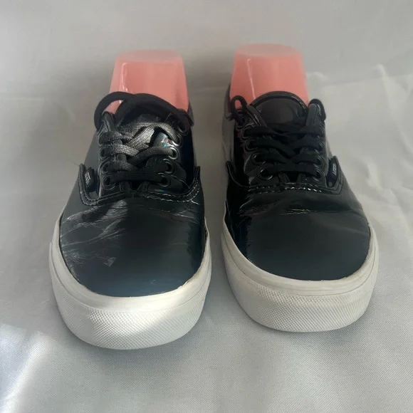 Vans Black Patent Leather Sneakers - Picture 3 of 7